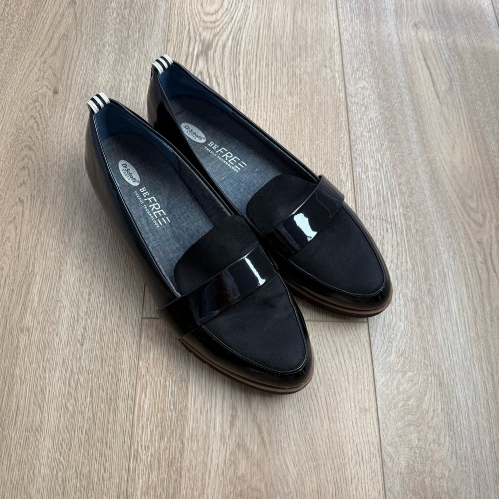 Dr Scholl's Shoes Webster Black Loafers Be Free Energy Tech